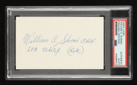 William Shomo Signed Index Card (PSA) WWII Medal of Honor Recipient & Ace 7 Victories at PristineAuction.com
