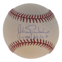 Johan Santana Signed OML Baseball Inscribed "No HAN 6/1/12" (JSA) at PristineAuction.com