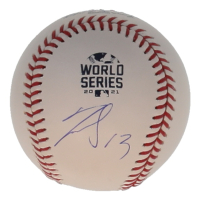 Ronald Acuna Jr. Signed 2021 World Series Baseball (JSA) at PristineAuction.com