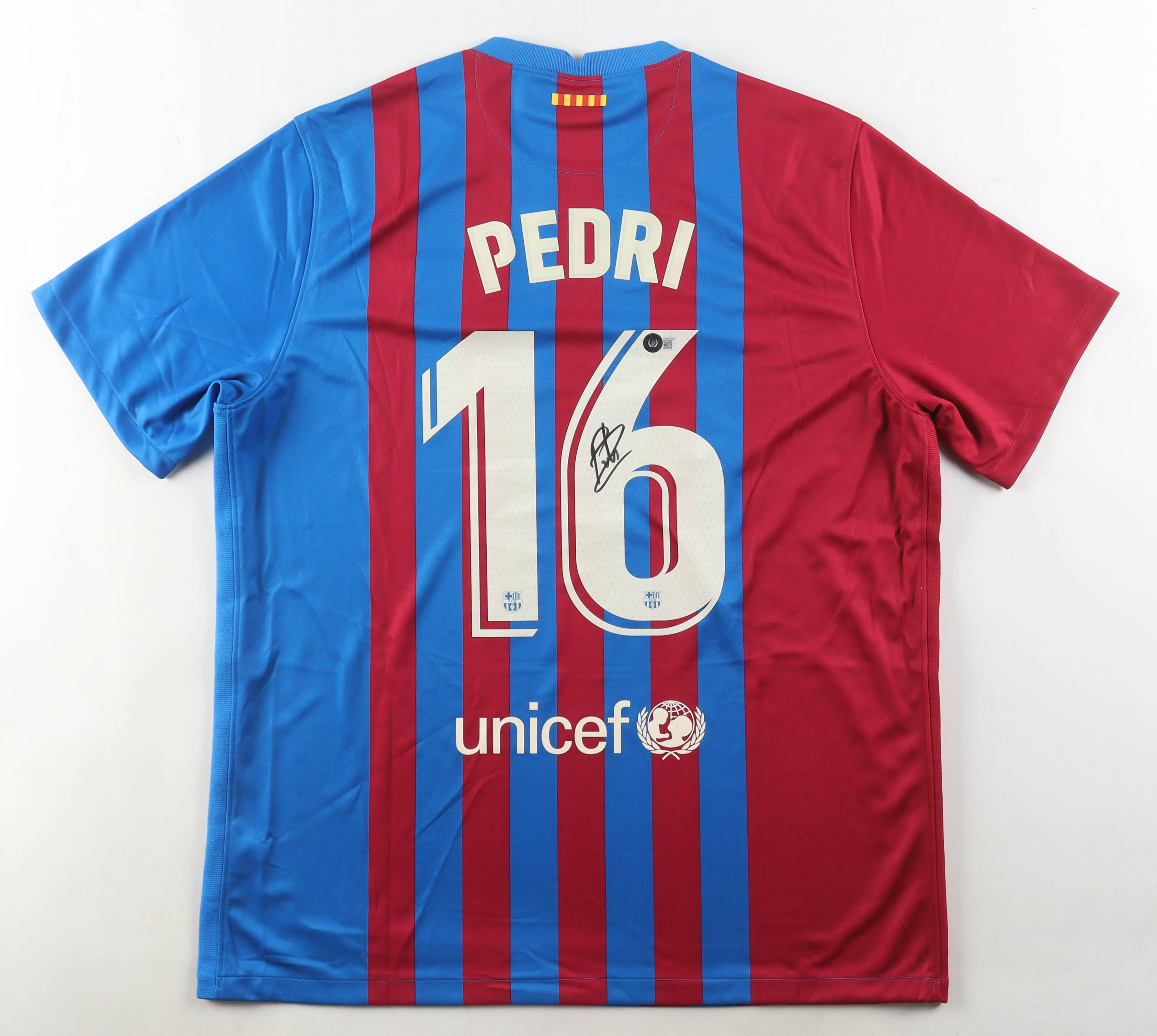 Pedri Signed Barcelona Nike Authentic Jersey (Beckett) at PristineAuction.com Pedri Signed Barcelona Nike Authentic Jersey (Beckett) at PristineAuction.com
