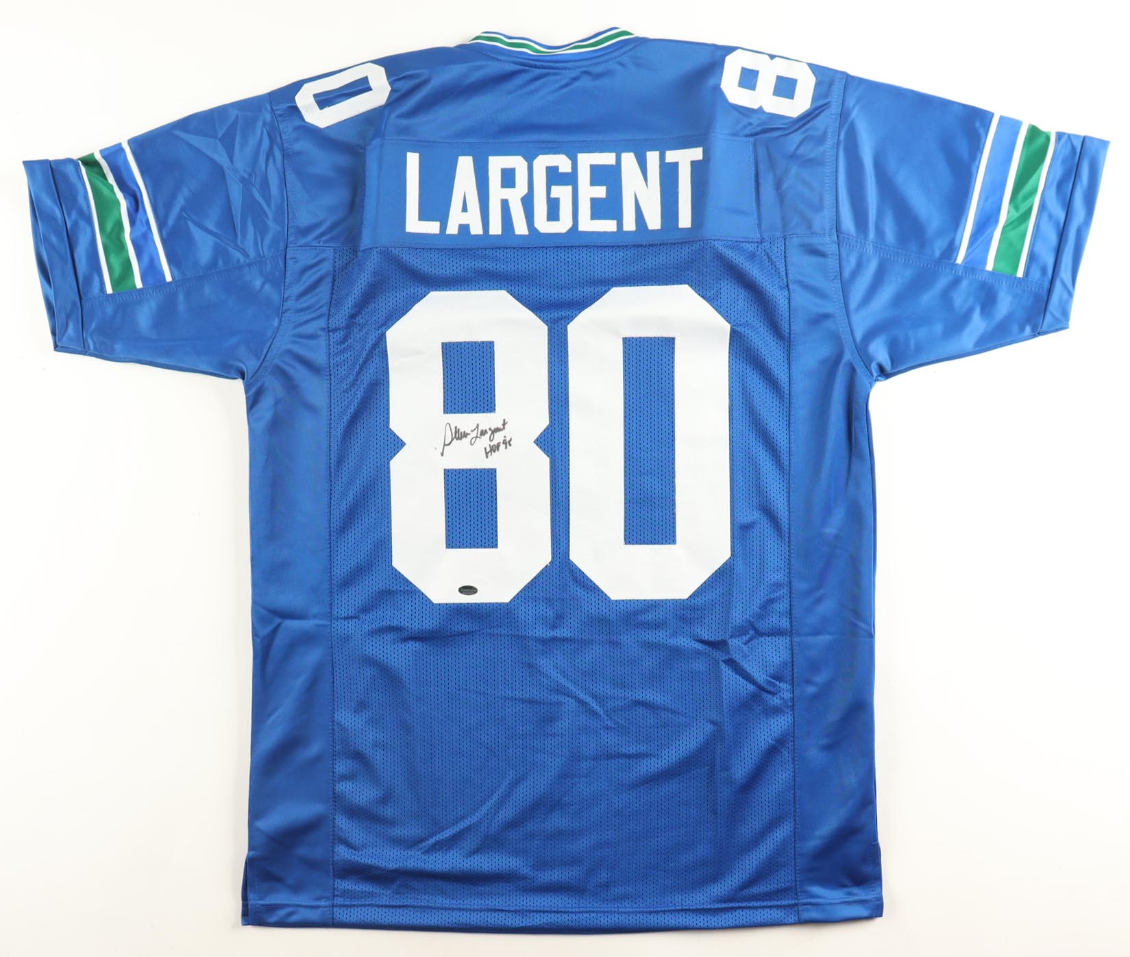 Steve Largent Signed Jersey Inscribed "HOF '95" (Schwartz) at PristineAuction.com Steve Largent Signed Jersey Inscribed "HOF '95" (Schwartz) at PristineAuction.com