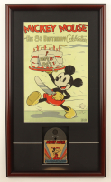 "Mickey Mouse in His 8th Birthday Celebration" Custom Framed Poster Display With 1940 Disney Mickey Mouse 8mm Film With Original box at PristineAuction.com