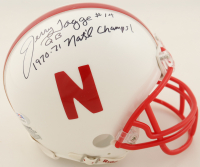 Tommie Frazier & Jerry Tagge Signed Nebraska Cornhuskers Mini Helmet (PSA) Nebraska's Only Back to Back QBS at PristineAuction.com