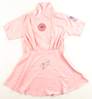 Lori Petty Signed "A League of Their Own" Rockford Peaches Baseball Jersey Inscribed "Kit" (Schwartz) at PristineAuction.com