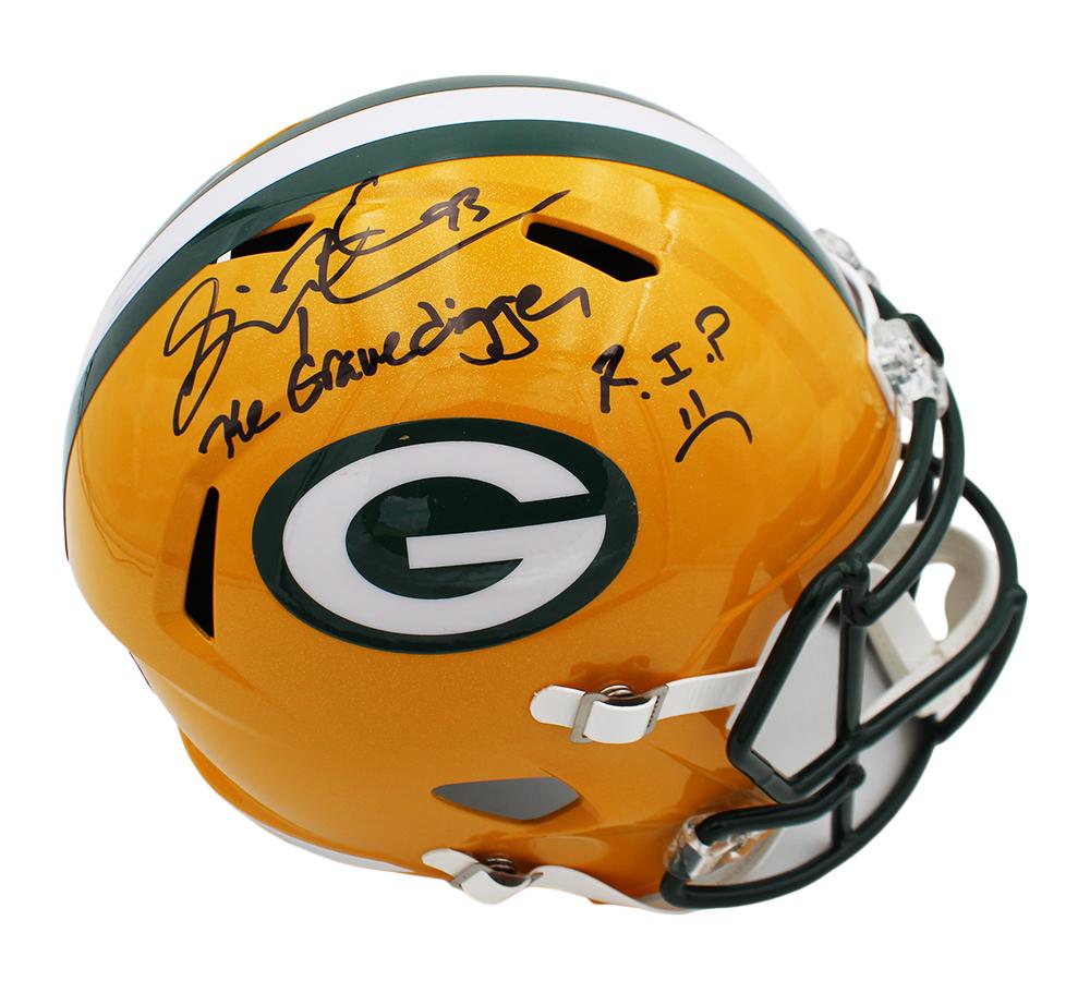 Gilbert Brown Signed Packers Full-Size Speed Helmet Inscribed "The Gravedigger" & "R.I.P" (Radtke) at PristineAuction.com Gilbert Brown Signed Packers Full-Size Speed Helmet Inscribed "The Gravedigger" & "R.I.P" (Radtke) at PristineAuction.com