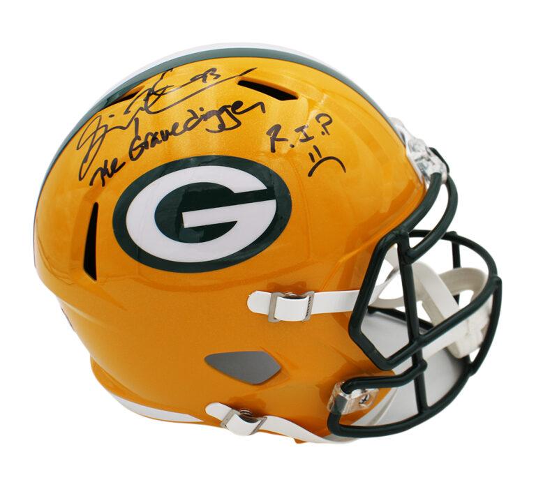 Gilbert Brown Signed Packers Full-Size Speed Helmet Inscribed "The Gravedigger" & "R.I.P" (Radtke) at PristineAuction.com Gilbert Brown Signed Packers Full-Size Speed Helmet Inscribed "The Gravedigger" & "R.I.P" (Radtke) at PristineAuction.com