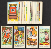 1963 Primrose Confectionery The Flintstones Complete Set of (50) Cards with Log Rolling Fred #15, Drier's Too Warm Betty #4, What's The Bill Like Barney? #5, Barney's Friend #6 at PristineAuction.com