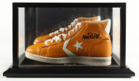 Magic Johnson Signed Converse Basketball Shoe With Display Case (Beckett) at PristineAuction.com