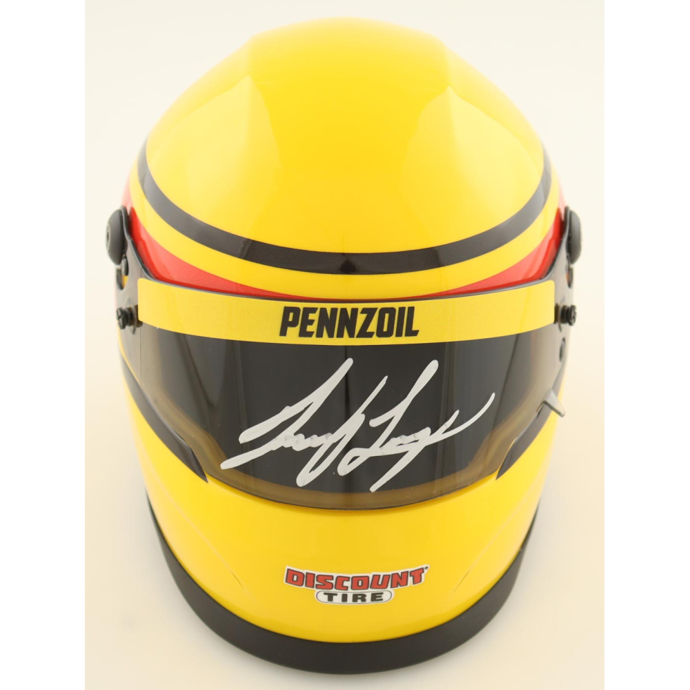 Joey Logano Signed NASCAR Pennzoil Mini Helmet (PA) at PristineAuction.com