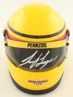 Joey Logano Signed NASCAR Pennzoil Mini Helmet (PA) at PristineAuction.com