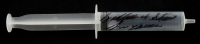 Jose Canseco Signed Plastic Syringe Inscribed "Godfather Of Steroids" (Beckett) at PristineAuction.com