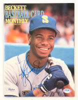Ken Griffey Jr. Signed 1990 Beckett Baseball Card Monthly Magazine (PSA) at PristineAuction.com