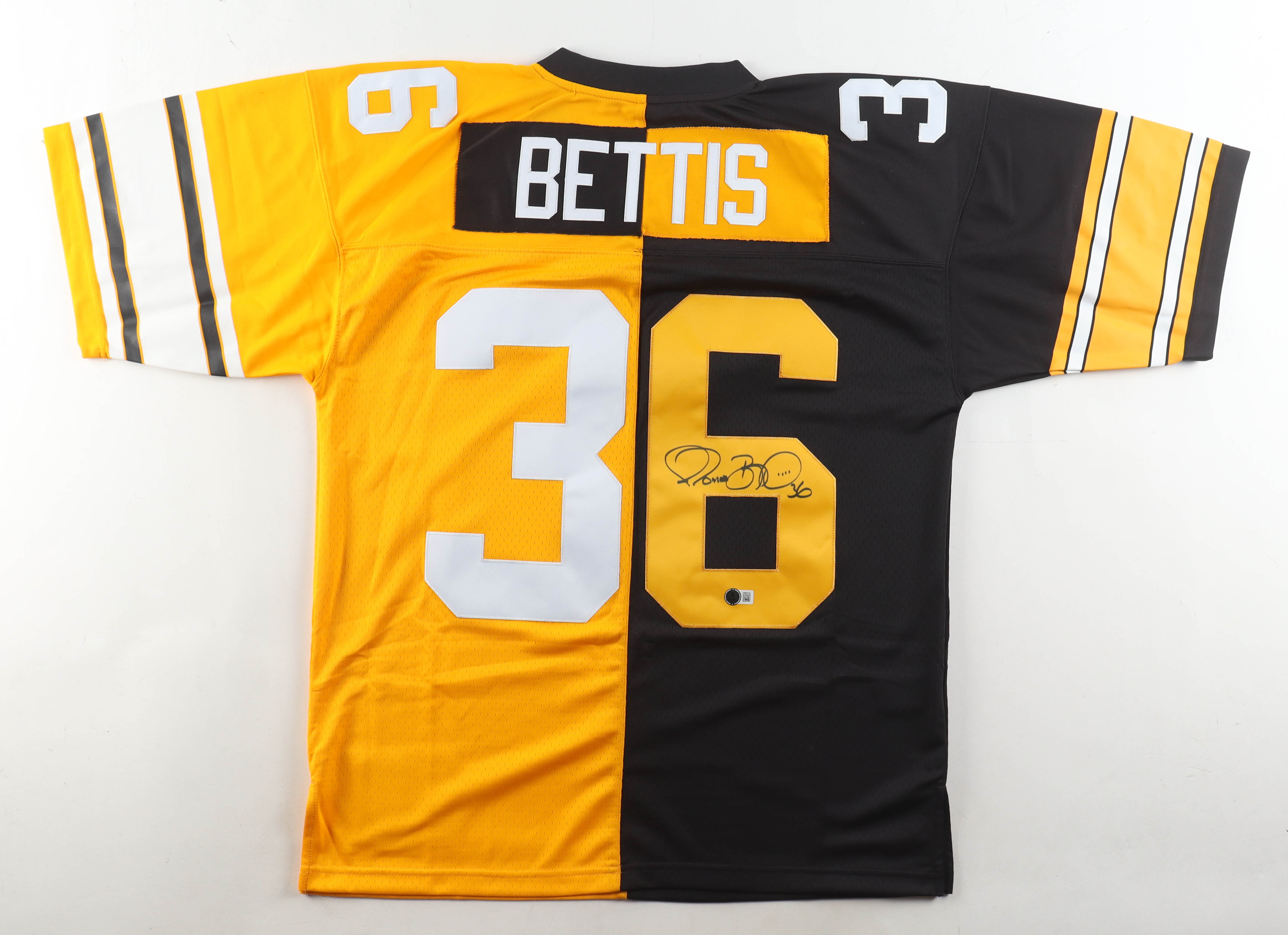 Jerome Bettis Signed Steelers Mitchell & Ness Authentic Jersey (Beckett) at PristineAuction.com Jerome Bettis Signed Steelers Mitchell & Ness Authentic Jersey (Beckett) at PristineAuction.com