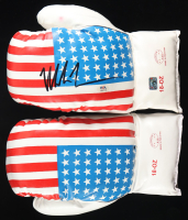 Mike Tyson Signed Pair of (2) Defender USA Boxing Gloves (Tyson & PSA) at PristineAuction.com