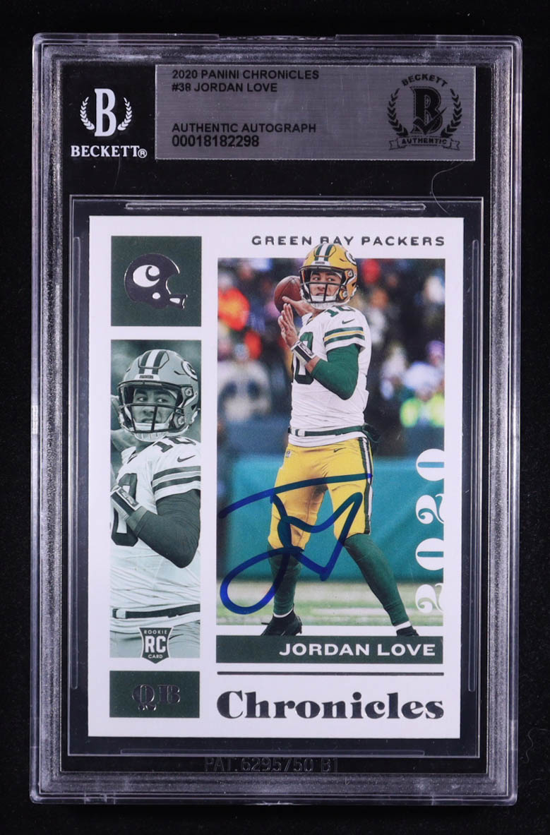 Jordan Love Signed 2020 Panini Chronicles #38 RC (BGS) at PristineAuction.com Jordan Love Signed 2020 Panini Chronicles #38 RC (BGS) at PristineAuction.com