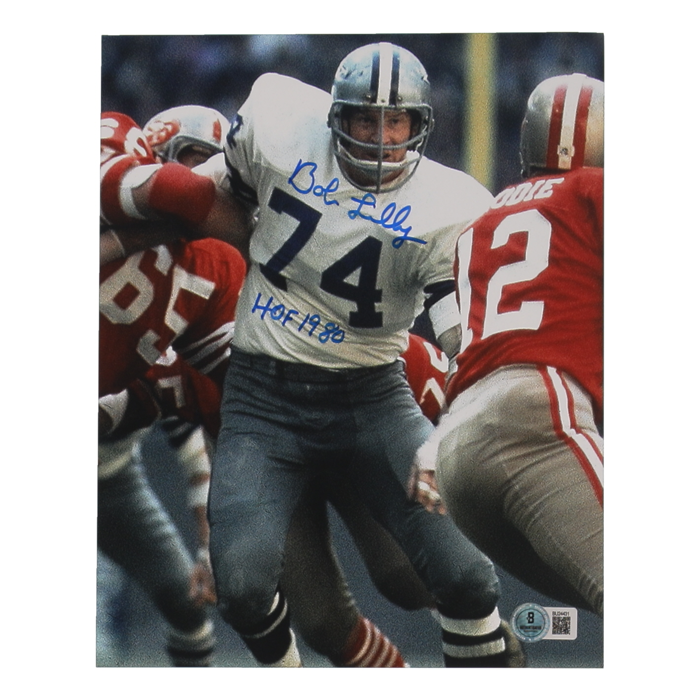 Bob Lilly Signed Cowboys 8x10 Photo Inscribed "HOF 1980" (Beckett) at PristineAuction.com Bob Lilly Signed Cowboys 8x10 Photo Inscribed "HOF 1980" (Beckett) at PristineAuction.com