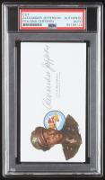 Alexander Jefferson Signed Cut With Portrait Art (PSA) at PristineAuction.com