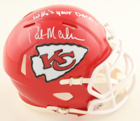 Patrick Mahomes Sr. Signed Chiefs Speed Mini Helmet Inscribed "Who's Your Daddy?" (Schwartz) at PristineAuction.com