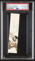 Leon W. Johnson Signed Cut With Portrait Art (PSA) at PristineAuction.com