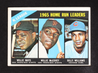 Willie Mays/Willie McCovey/Billy Williams 1966 Topps  N.L. HR Leaders #217 at PristineAuction.com