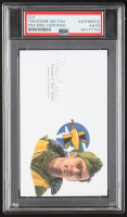 Theodore R. Milton Signed Cut With Portrait Art (PSA) at PristineAuction.com