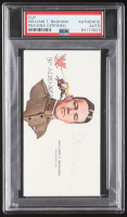 William T. Badham Signed Cut With Portrait Art (PSA) at PristineAuction.com