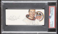 Charles "Charlie" Duke Signed Cut With Portrait Art (PSA) at PristineAuction.com