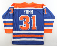 Grant Fuhr Signed Oilers Mitchell & Ness Authentic Jersey Inscribed "HOF 03" & "5x SC Champs" (Beckett) at PristineAuction.com