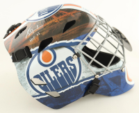 Grant Fuhr Signed Oilers Full-Size Goalie Mask Inscribed "HOF 03" (Schwartz) at PristineAuction.com