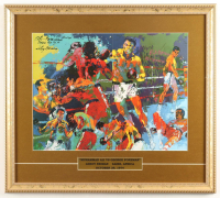 "Muhammad Ali vs. George Foreman" by Leroy Neiman Custom Framed Art Print at PristineAuction.com