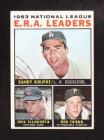 Sandy Koufax/Dick Ellsworth/Bob Friend 1963 Topps NL E.R.A. Leaders #1 at PristineAuction.com