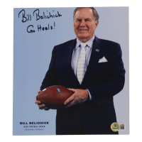 Bill Belichick Signed Carolina Tar Heels 8x9 Photo Inscribed "Go Heels!" (Beckett) at PristineAuction.com