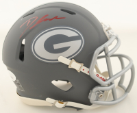 D'Andre Swift Signed Georgia Bulldogs Slate Alternate Speed Mini Helmet (JSA) at PristineAuction.com