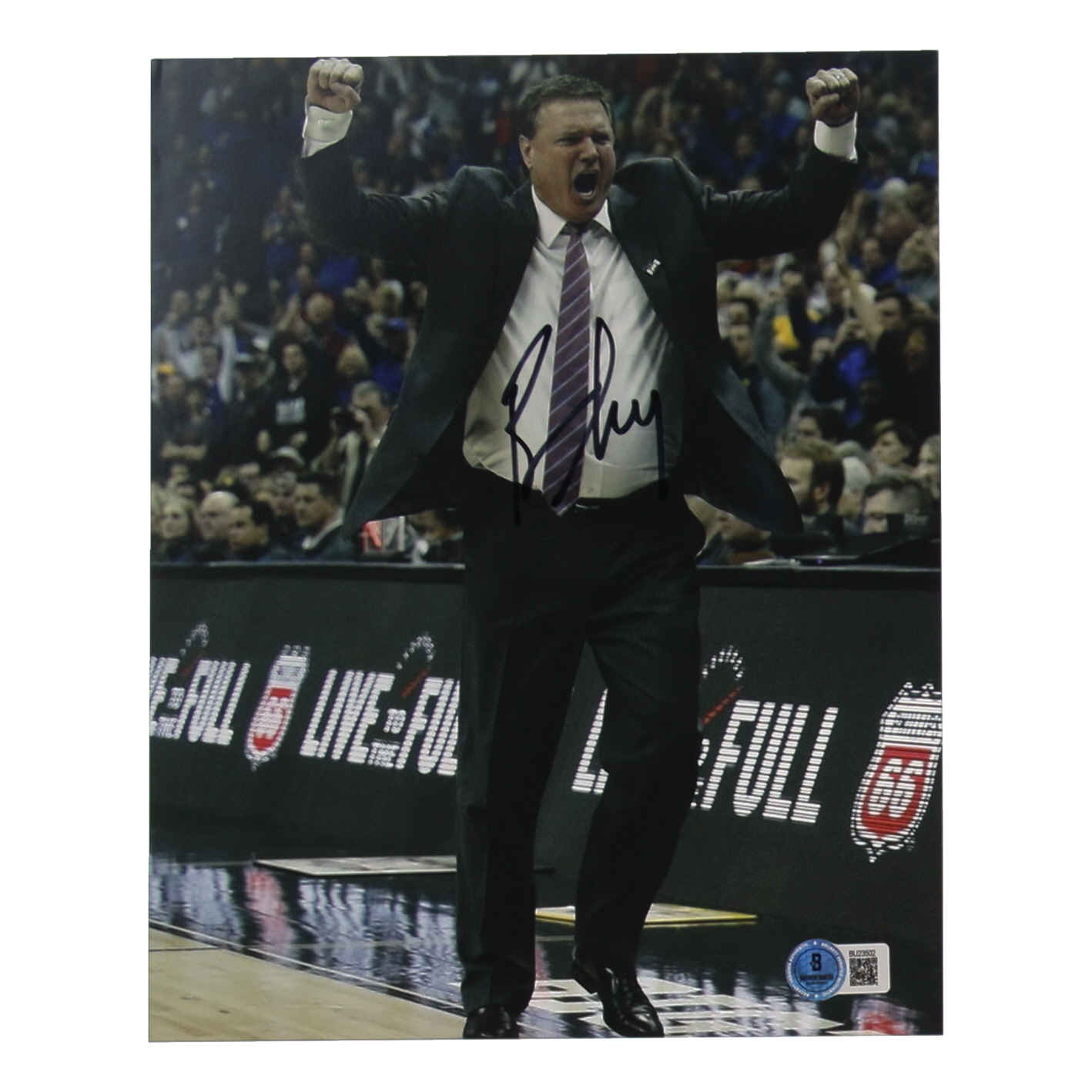 Bill Self Signed Kansas Jayhawks 8x10 Photo (Beckett) at PristineAuction.com Bill Self Signed Kansas Jayhawks 8x10 Photo (Beckett) at PristineAuction.com