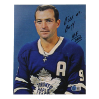 Dick Duff Signed Maple Leafs 8x10 Photo Inscribed "HOF 2006" (Beckett) at PristineAuction.com