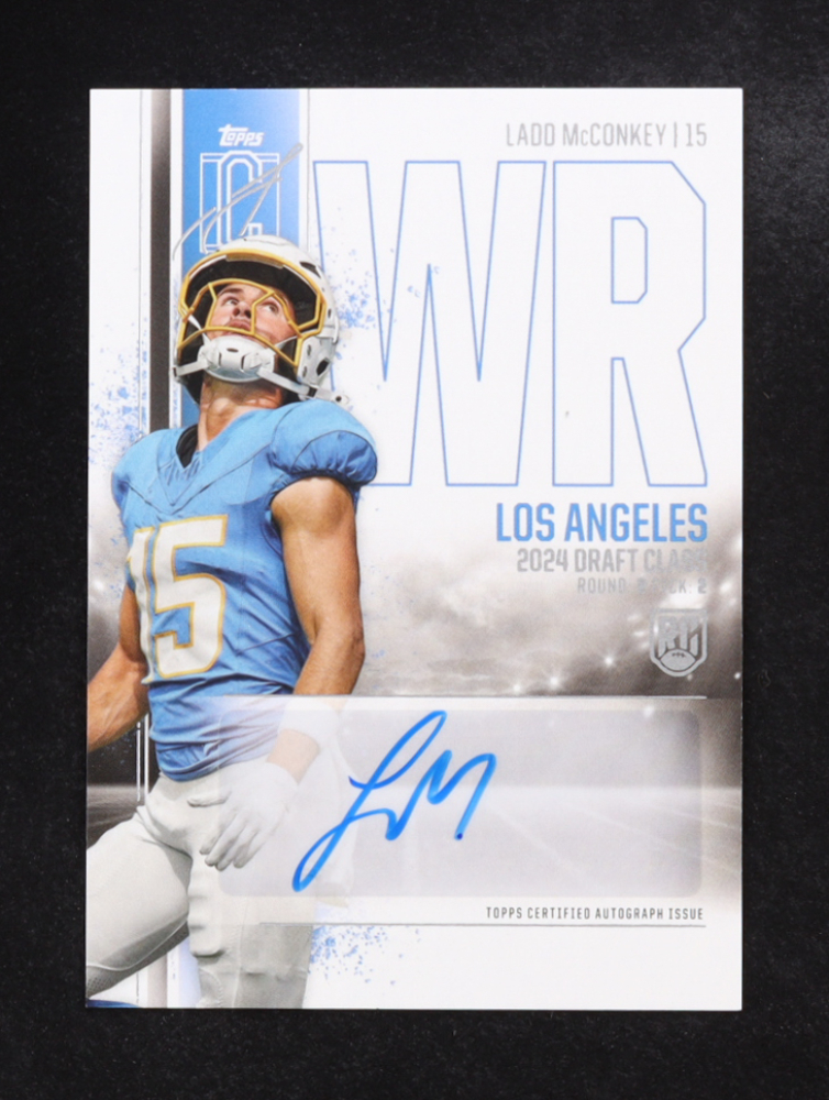 Ladd McConkey 2024 Topps Signature Class Rookie Autographs #RCALM RC