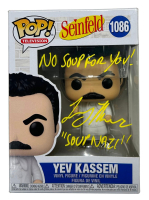 Larry Thomas Signed "Seinfeld" #1086 Yev Kassem Funko Pop! Vinyl Figure Inscribed "Soup Nazi" & "No Soup For You!" (JSA) at PristineAuction.com