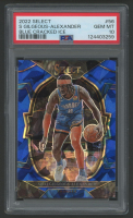 Shai Gilgeous-Alexander 2022 Select Blue Cracked Ice #56 (PSA 10) at PristineAuction.com