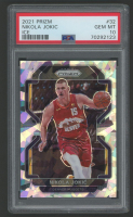 Nikola Jokic 2021-22 Panini Prizm Prizms Ice #32 (PSA 10) at PristineAuction.com