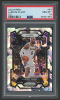 LeBron James 2023 Panini Prizm Prizms Ice #63 (PSA 10) at PristineAuction.com