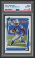 Amon-Ra St. Brown 2021 Donruss RR #284 RC (PSA 10) at PristineAuction.com
