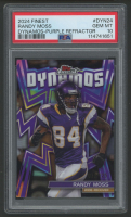 Randy Moss 2024 Finest Dynamos Purple Refractor #DYN24 #32/125 (PSA 10) at PristineAuction.com