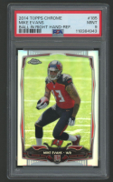 Mike Evans 2014 Topps Chrome Refractor #185 RC (PSA 9) at PristineAuction.com
