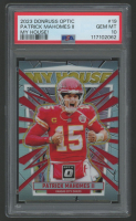 Patrick Mahomes II 2023 Donruss Optic My House! #19 (PSA 10) at PristineAuction.com