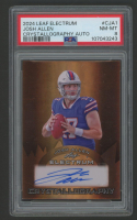 Josh Allen 2024 Leaf Electrum Crystallography Autographs #CJA1 #9/10 (PSA 8) at PristineAuction.com