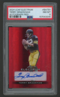 Terry Bradshaw 2024 Leaf Electrum Autographed Red #BATB1 #2/2 (PSA 8) at PristineAuction.com