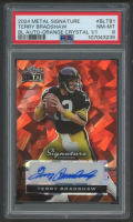 Terry Bradshaw 2024 Leaf Metal Signature Series Orange Crystal #BLTB1 #1/1 (PSA 8) at PristineAuction.com