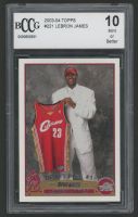 LeBron James 2003-04 Topps #221 RC (BCCG 10) at PristineAuction.com