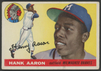 Hank Aaron 1955 Topps #47 at PristineAuction.com