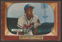 Hank Aaron 1955 Bowman #179 at PristineAuction.com